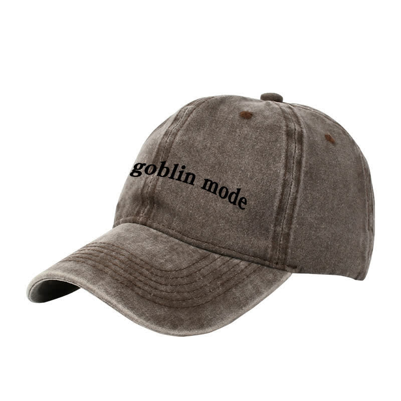 Casquette de baseball ajustable brodée Goblin Mode