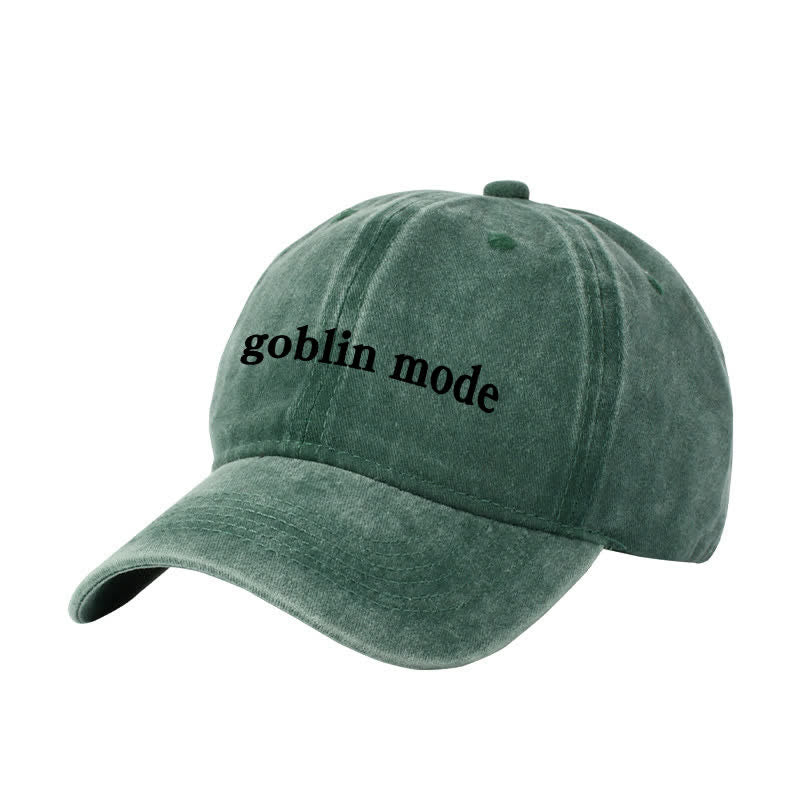 Casquette de baseball ajustable brodée Goblin Mode