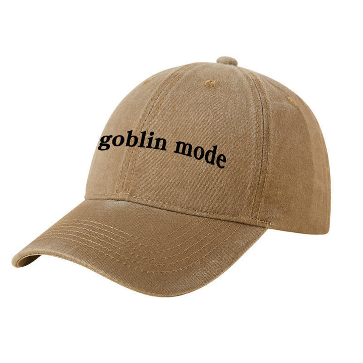 Casquette de baseball ajustable brodée Goblin Mode