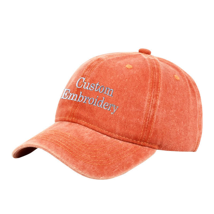 Casquette de baseball ajustable brodée personnalisée avec texte personnalisé