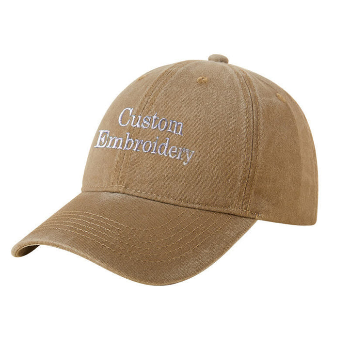 Casquette de baseball ajustable brodée personnalisée avec texte personnalisé