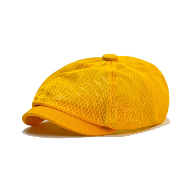 Béret en maille respirante simple de couleur unie