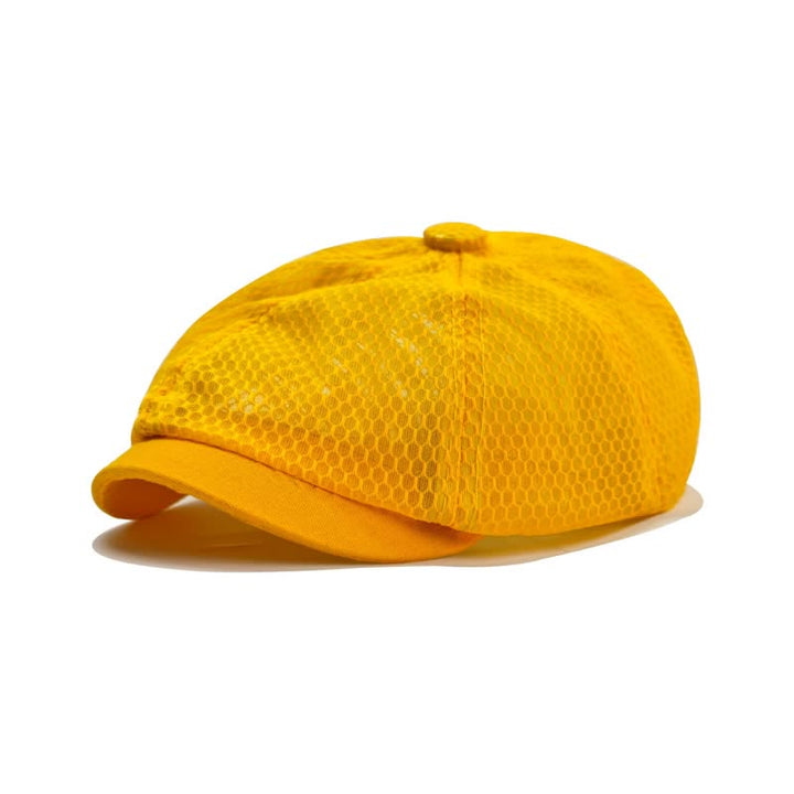 Béret en maille respirante simple de couleur unie