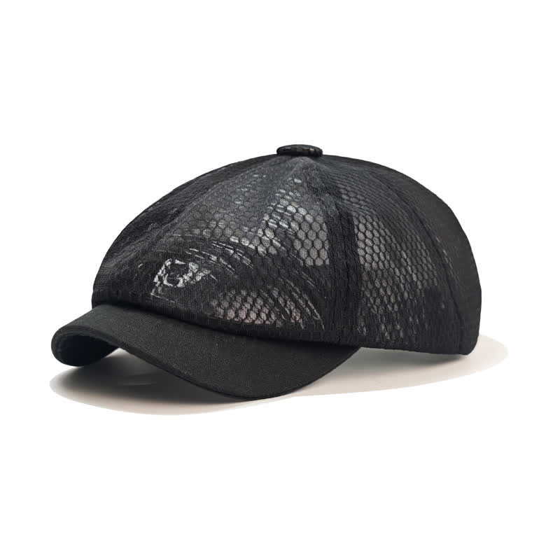 Béret en maille respirante simple de couleur unie