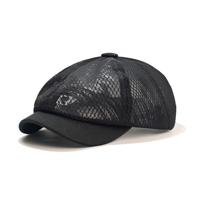 Béret en maille respirante simple de couleur unie