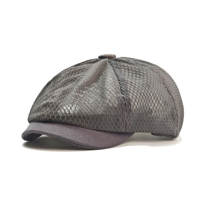 Béret en maille respirante simple de couleur unie