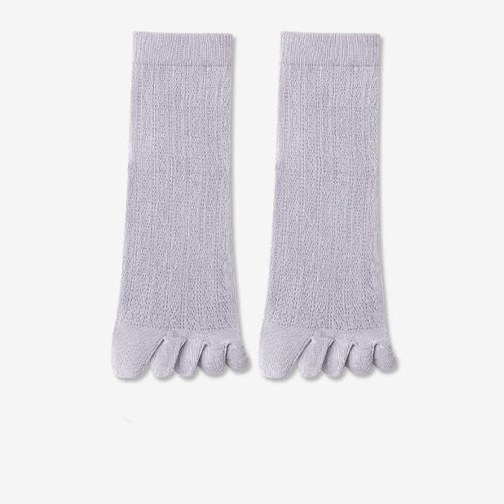 Chaussettes d'été en maille fine à cinq doigts pour femmes