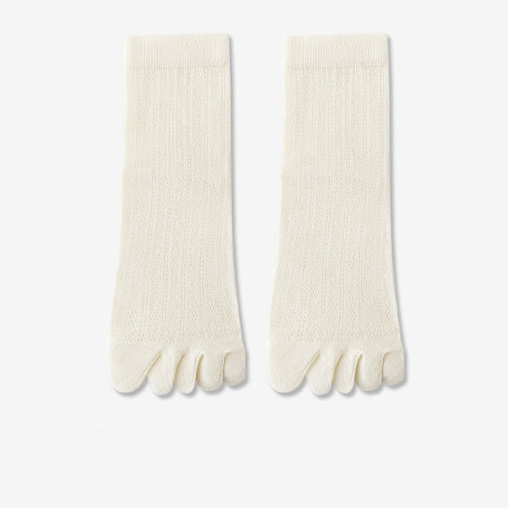 Chaussettes d'été en maille fine à cinq doigts pour femmes