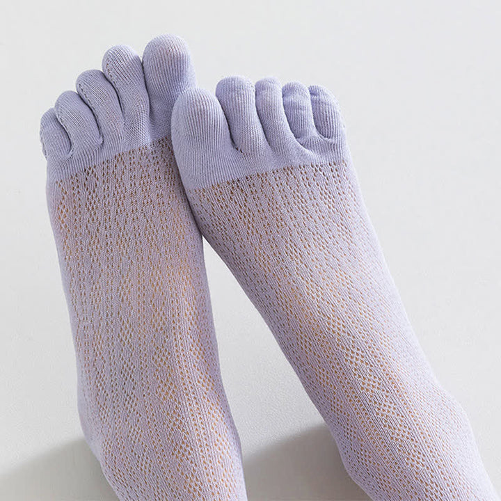 Chaussettes d'été en maille fine à cinq doigts pour femmes