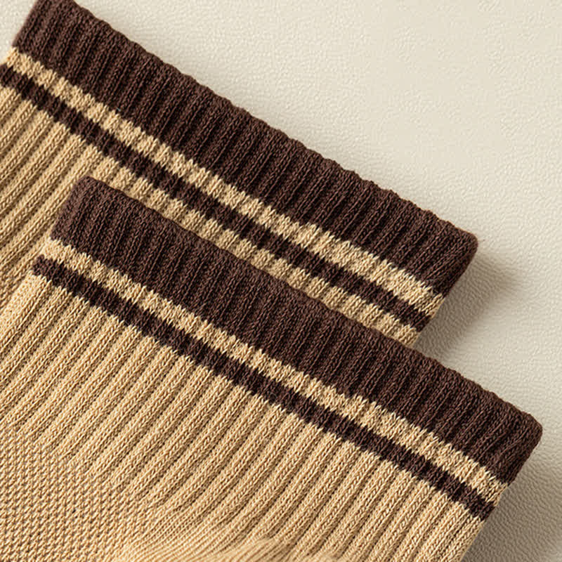 Chaussettes courtes d'été fines à motif côtelé en maille pour hommes