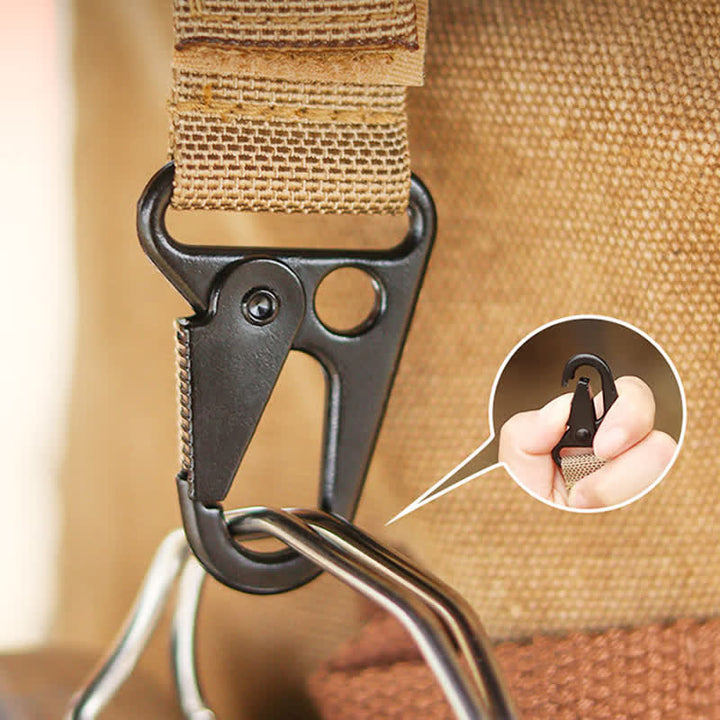 Porte-clés en nylon avec boucle de ceinture tactique en sangle Velcro