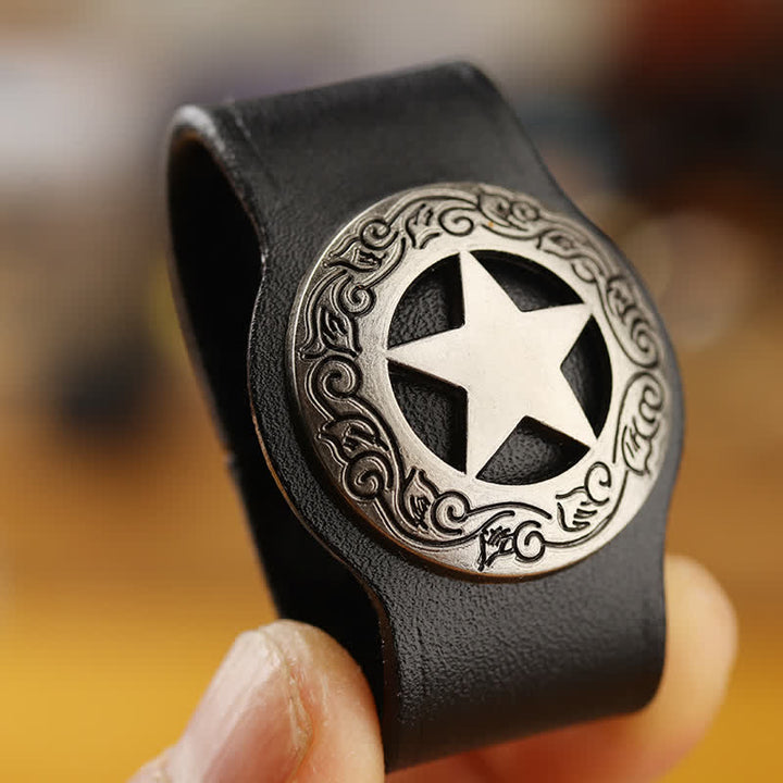 Anneau de fixation pour boucle de ceinture en cuir véritable