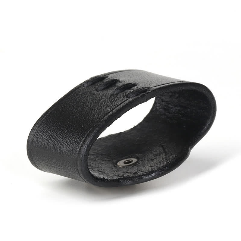 Anneau de fixation pour boucle de ceinture en cuir véritable