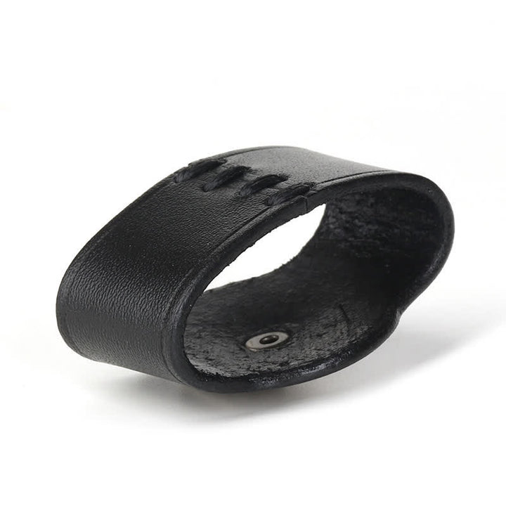 Anneau de fixation pour boucle de ceinture en cuir véritable