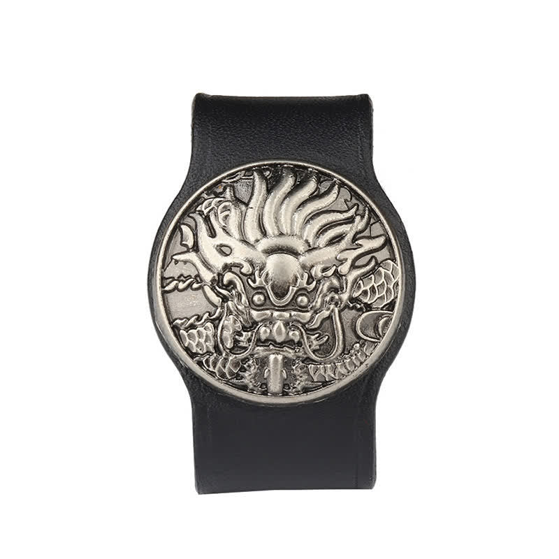 Anneau de fixation pour boucle de ceinture en cuir véritable