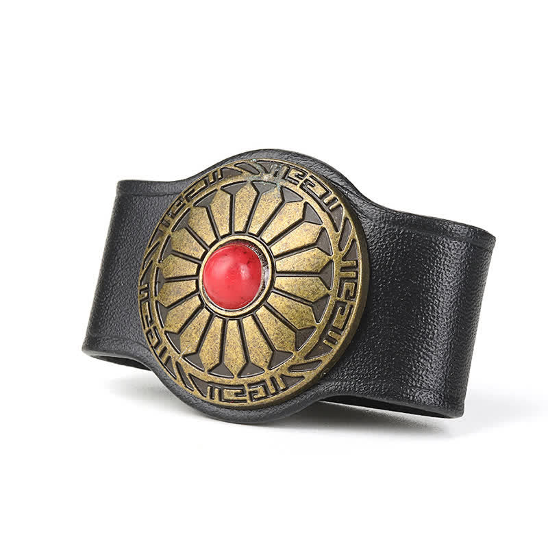 Anneau de fixation pour boucle de ceinture en cuir véritable