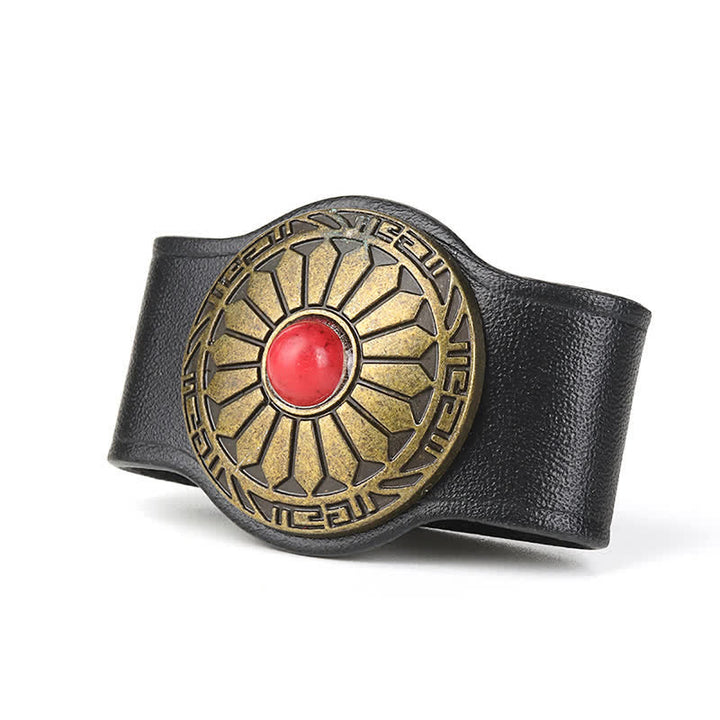 Anneau de fixation pour boucle de ceinture en cuir véritable