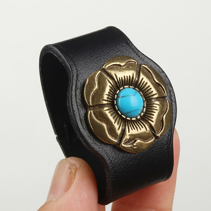 Anneau de fixation pour boucle de ceinture en cuir véritable