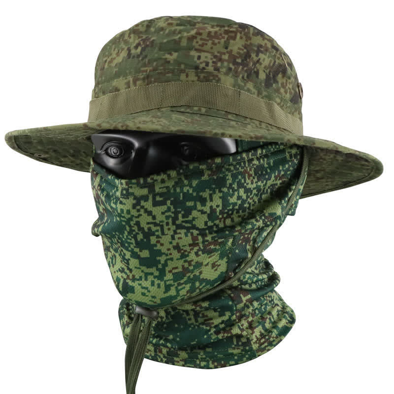 Lot de 2 chapeaux de pêcheur tactiques camouflage pour homme - Style n° 14 - Réglable (22 7/8"-24 1/2") - image 18