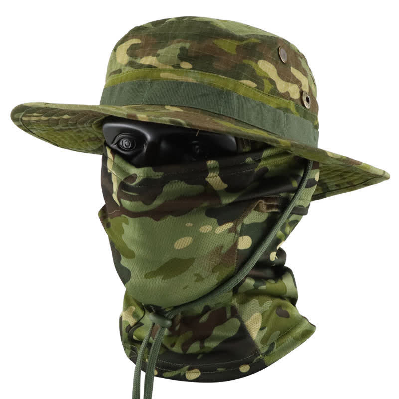 Lot de 2 chapeaux de pêcheur tactiques camouflage pour homme