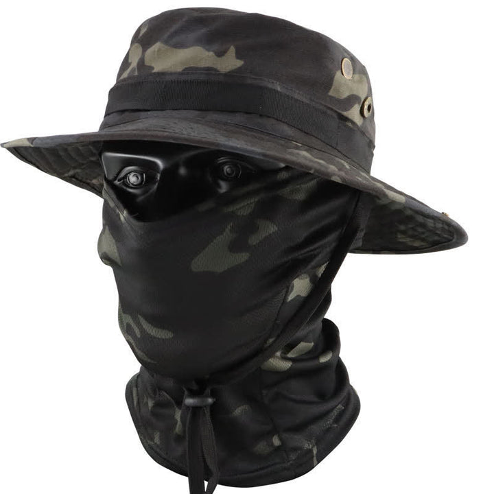 Lot de 2 chapeaux de pêcheur tactiques camouflage pour homme - Style n° 2 - Réglable (22 7/8"-24 1/2") - image 6
