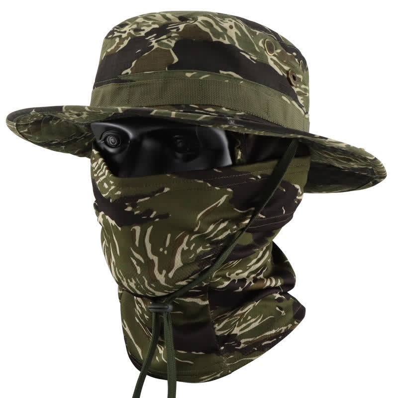 Lot de 2 chapeaux de pêcheur tactiques camouflage pour homme