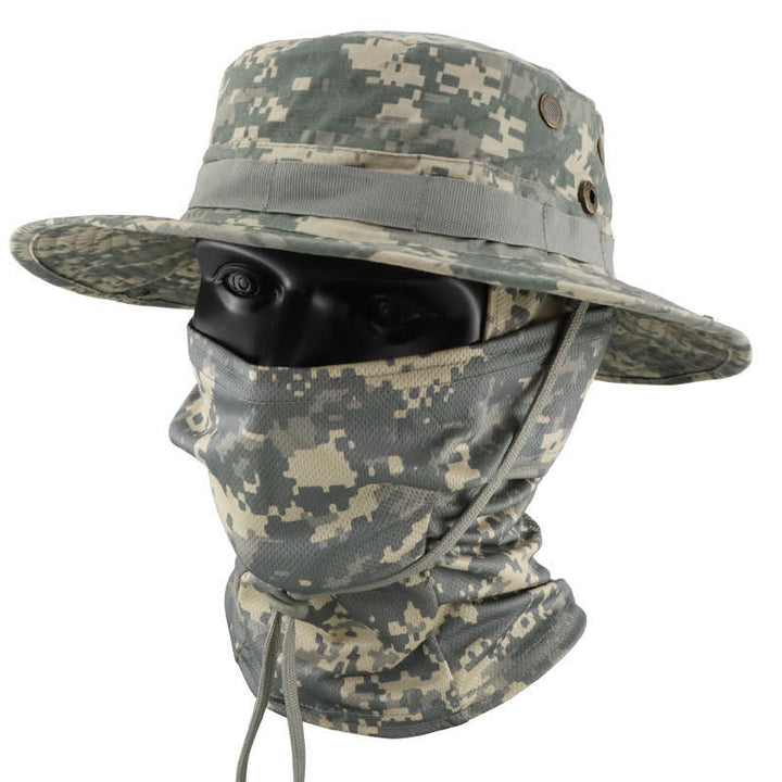 Lot de 2 chapeaux de pêcheur tactiques camouflage pour homme