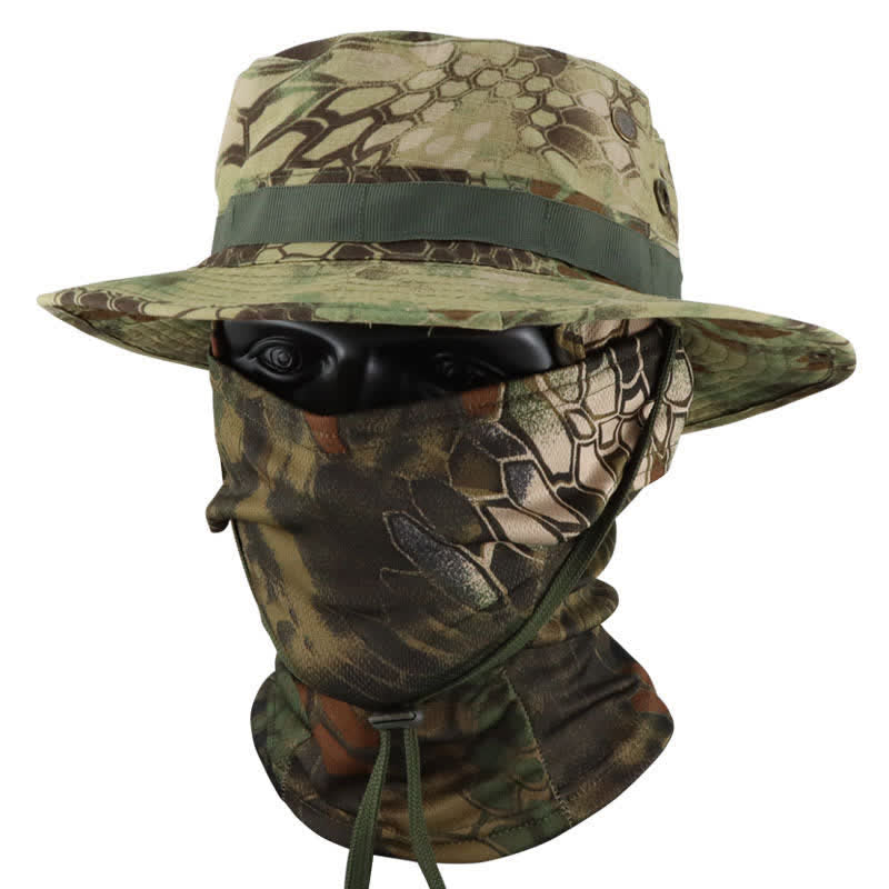 Lot de 2 chapeaux de pêcheur tactiques camouflage pour homme - Style n° 9 - Réglable (22 7/8"-24 1/2") - image 13