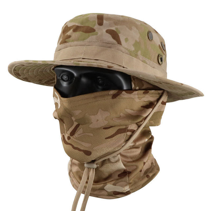 Lot de 2 chapeaux de pêcheur tactiques camouflage pour homme - Style n° 4 - Réglable (22 7/8"-24 1/2") - image 8