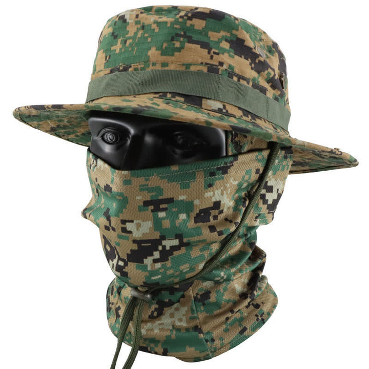 Lot de 2 chapeaux de pêcheur tactiques camouflage pour homme - Style n° 5 - Réglable (22 7/8"-24 1/2") - image 9