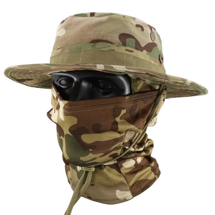 Lot de 2 chapeaux de pêcheur tactiques camouflage pour homme