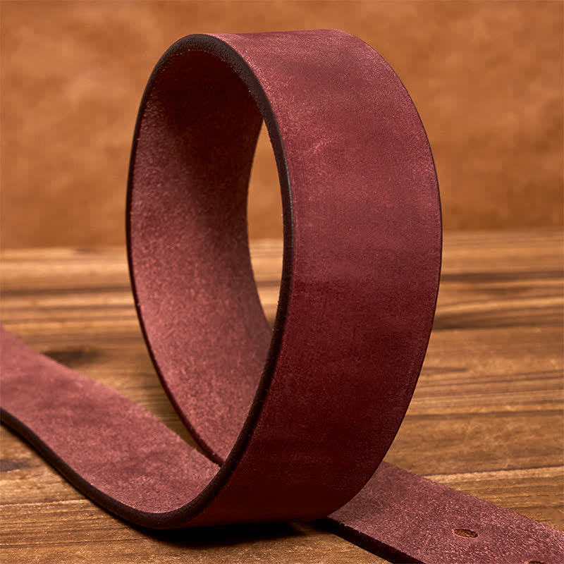 Ceinture en cuir à boucle carrée en laiton vintage simple et chic