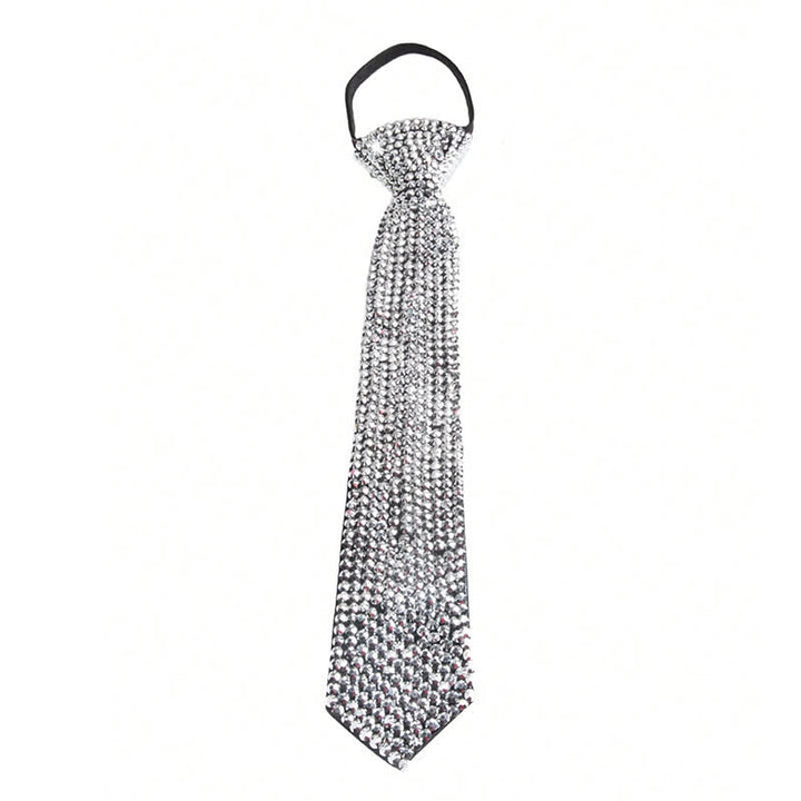 Cravate créative style diamant avec strass scintillants