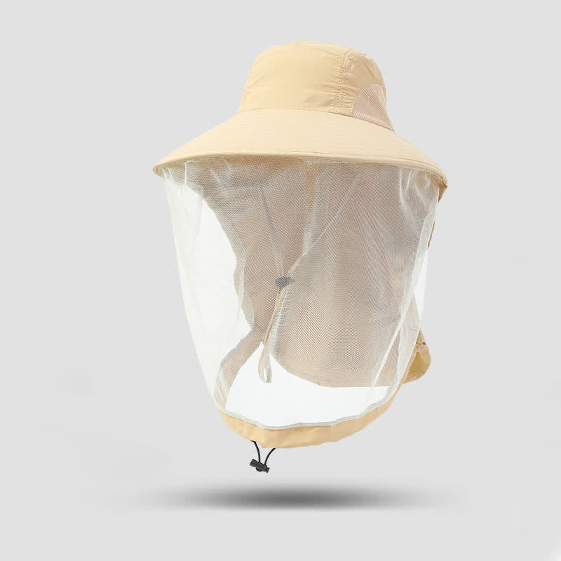 Chapeau bob unisexe anti-moustiques avec protection en maille voile