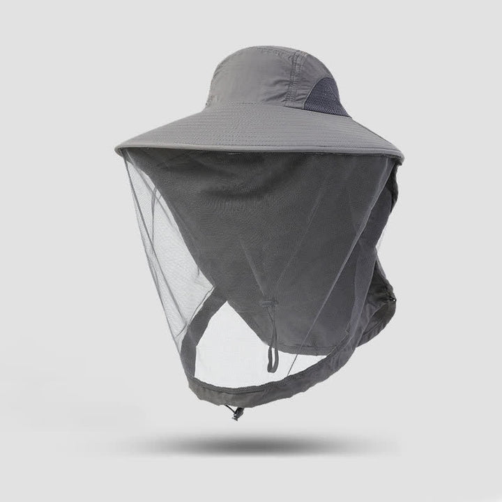 Chapeau bob unisexe anti-moustiques avec protection en maille voile