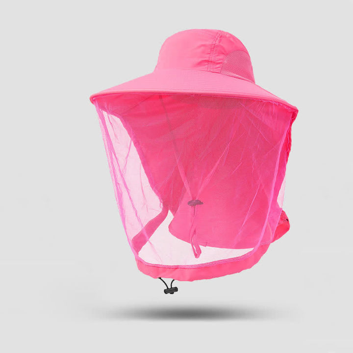 Chapeau bob unisexe anti-moustiques avec protection en maille voile