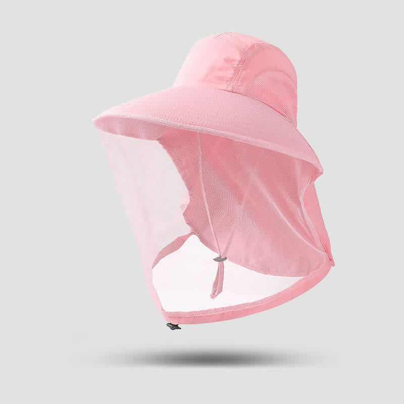 Chapeau bob unisexe anti-moustiques avec protection en maille voile