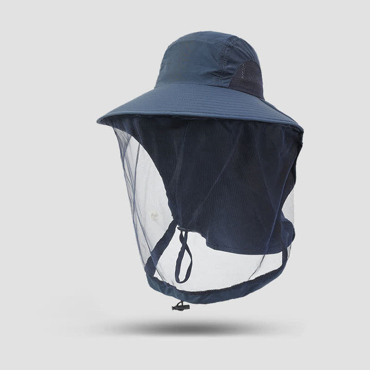 Chapeau bob unisexe anti-moustiques avec protection en maille voile