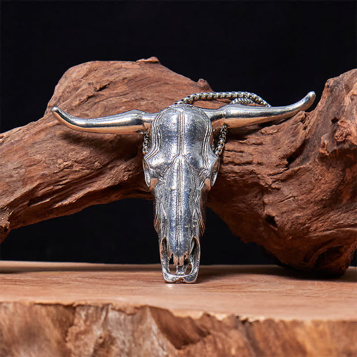 Boucle de ceinture multifonction avec pendentif en forme de tête de taureau Longhorn EDC