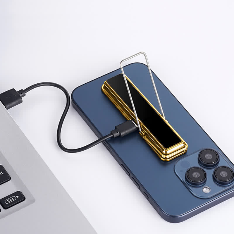 Support de téléphone à longue bande avec boucle et briquet électrique rechargeable