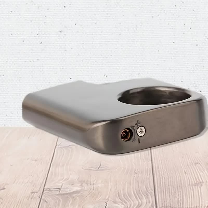 Briquet au butane rechargeable à poignée en forme d'anneau créatif