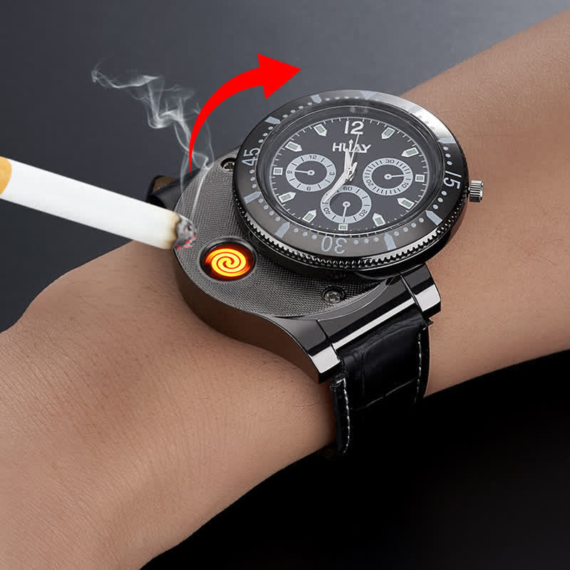 Briquet électrique rechargeable 2 en 1 pour montre