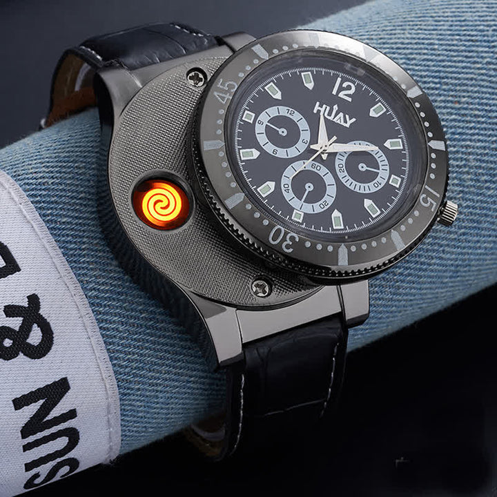 Briquet électrique rechargeable 2 en 1 pour montre