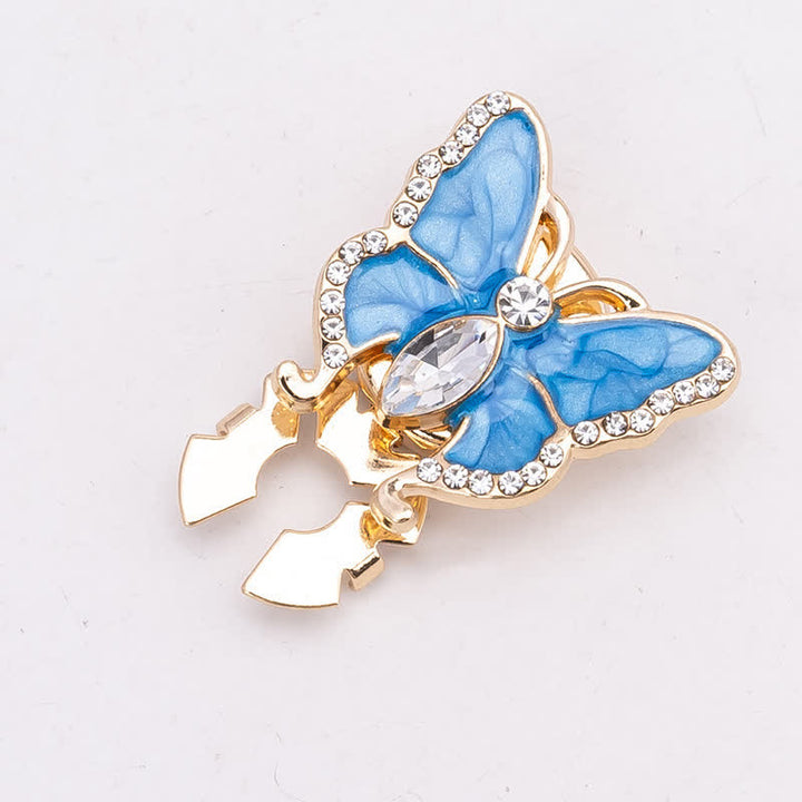 1 paire de couvre-boutons de chemise à clipser style papillon