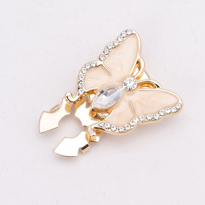 1 paire de couvre-boutons de chemise à clipser style papillon