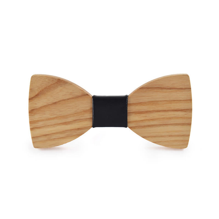 Nœud papillon en bois gravé pour homme avec nom personnalisé - Bois de frêne blanc - Style n°1 - image 19