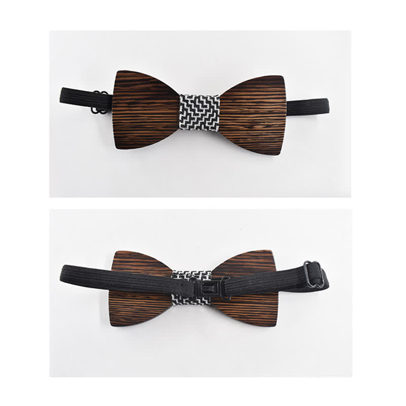 Nœud papillon en bois gravé pour homme avec nom personnalisé - image 6