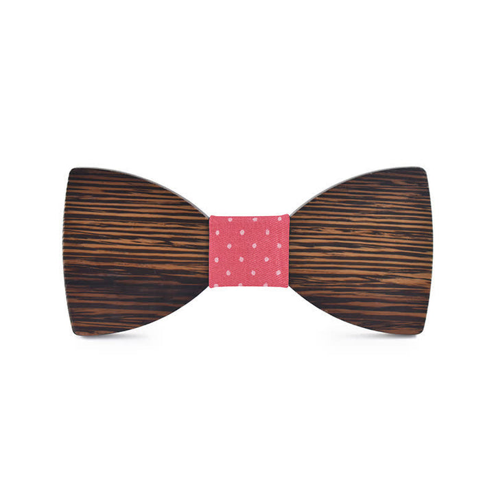 Nœud papillon en bois gravé pour homme avec nom personnalisé - Wengé - Style #5 - image 17