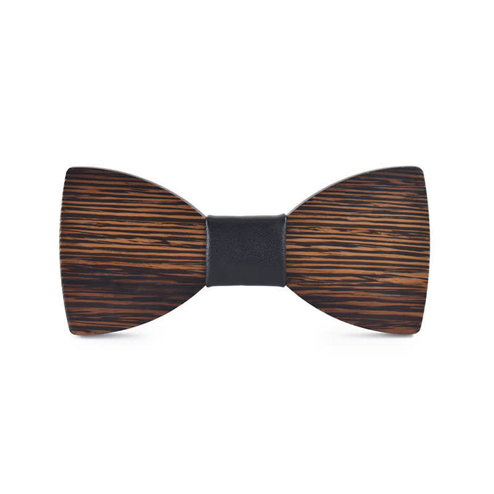 Nœud papillon en bois gravé pour homme avec nom personnalisé - Wengé - Style n°1 - image 13