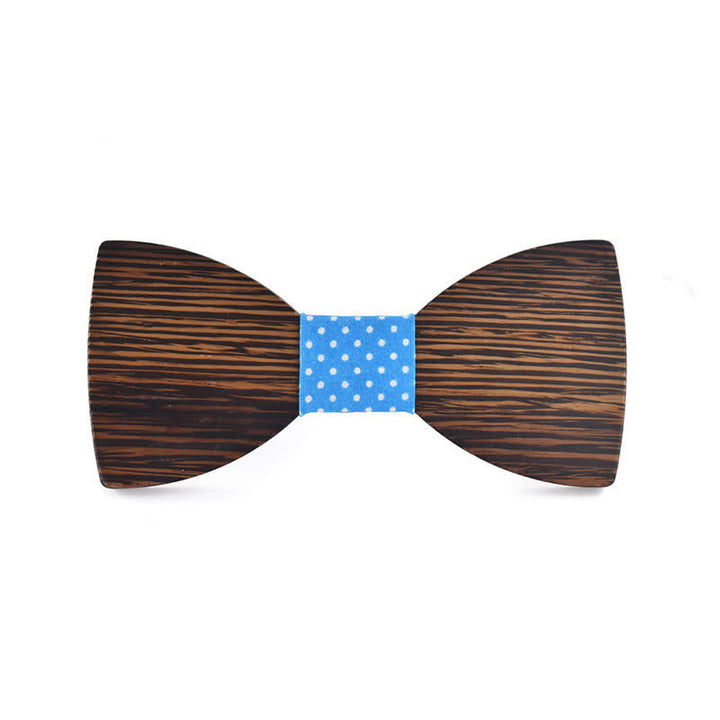 Nœud papillon en bois gravé pour homme avec nom personnalisé - Wengé - Style #4 - image 16
